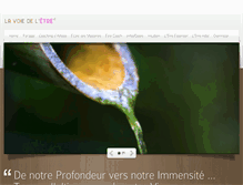 Tablet Screenshot of lavoiedeletre.fr
